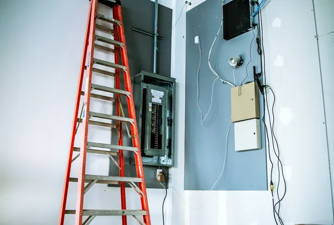 Licensed electrician upgrading an electrical panel in Los Angeles
